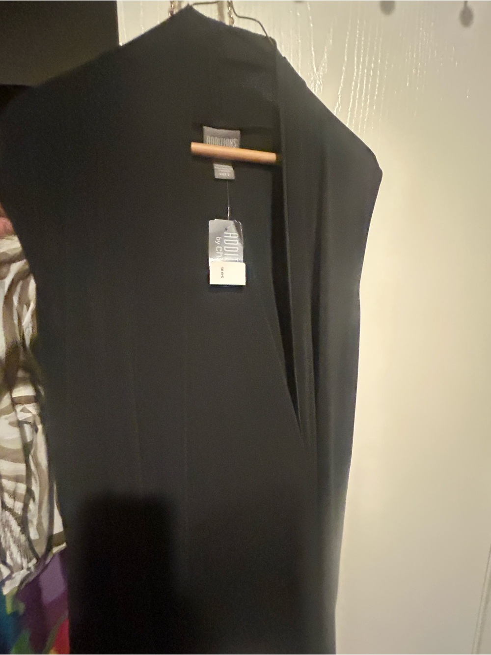Cynthia Rowley Black One-Shoulder vest cover up